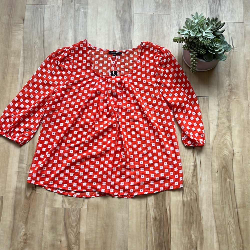 NWT Papermoon floral blouse